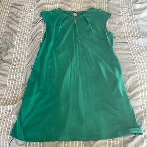 New York & co Green cap sleeve dress